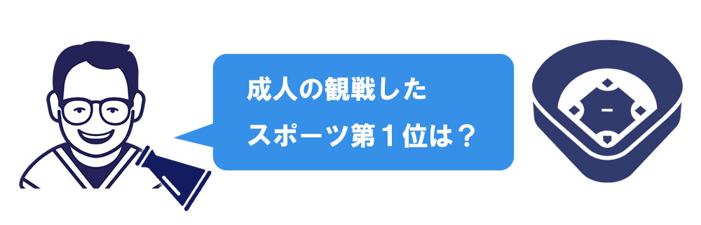 成人が観戦したスポーツ第一位は？スポーツ観戦ランキング