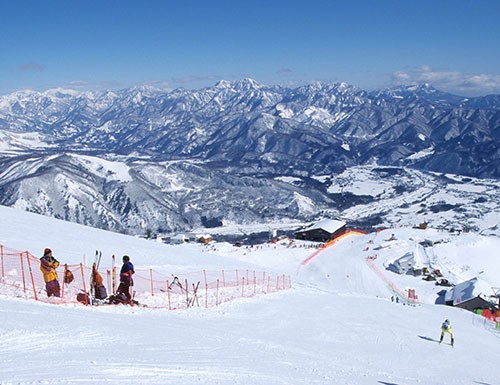 長野オリンピックで滑降等が行われた白馬・八方尾根スキー場（1998年）