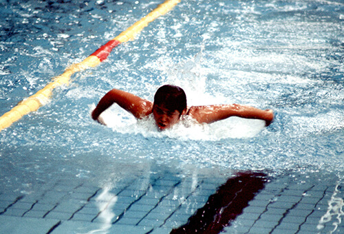 ミュンヘンオリンピック競泳女子100mバタフライで金メダルを獲得した青木まゆみ(1972年）