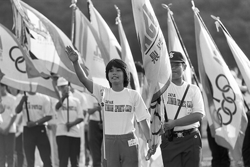 初期の日本スポーツ少年団の活動風景