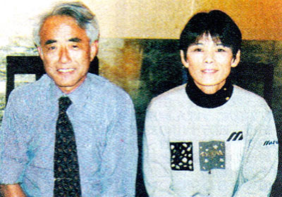 監督のオファーをくれた日立高崎の佐々木氏(左)と