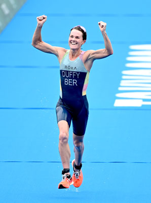 東京2020オリンピック・トライアスロン女子で金メダルを獲得したフロラ・ダフィー選手(バミューダ)