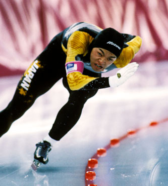 リレハンメルオリンピック男子500mで銅メダルを獲得した堀井学（1994年）