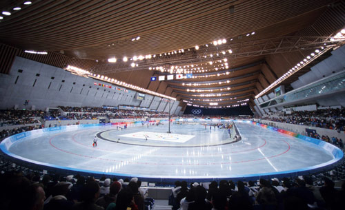 長野オリンピックでスケート競技が行われたエムウェーブ