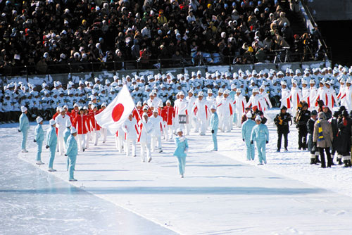 1972年札幌オリンピック開会式・日本選手団入場