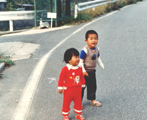 3歳のころ 妹と