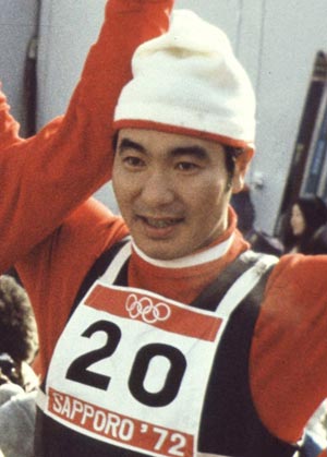 札幌オリンピック70m級ジャンプで
銅メダルを獲得した青地清二氏（1972年）