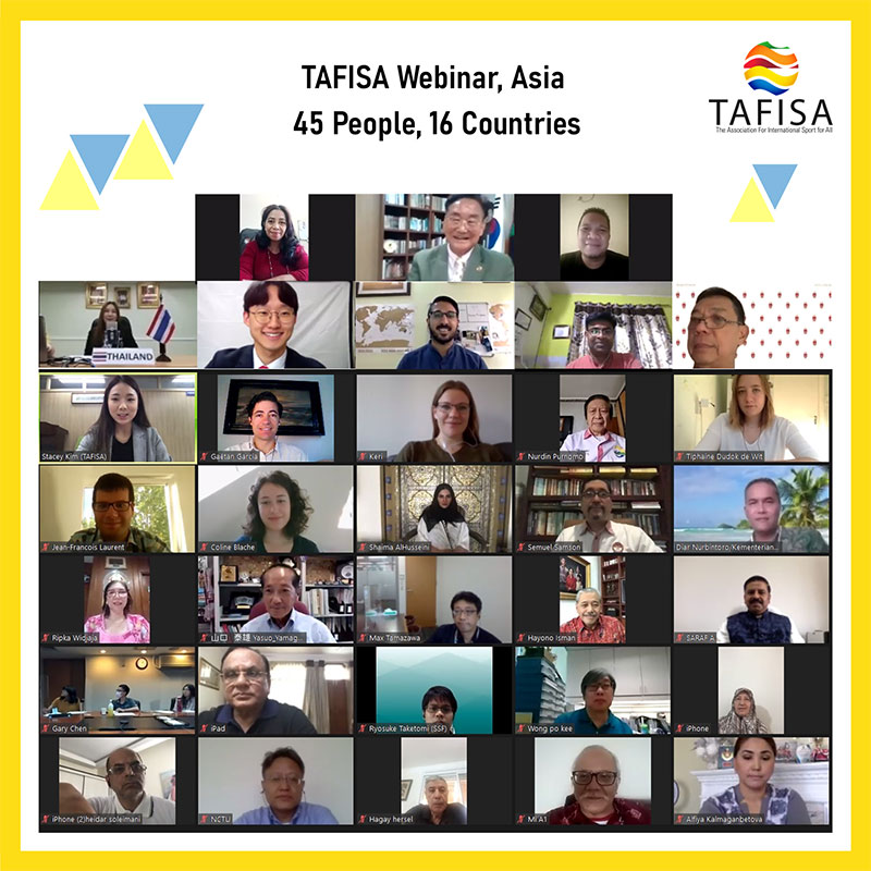 ウェビナーの様子(TAFISA公式サイトより)