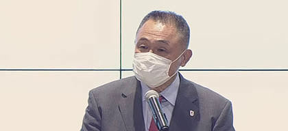 山下 JOC会長 「東京オリンピックでの選手の活躍の背景には、競技間の連携、団としての結束などがあった。日本選手団の誇りを持ち、前向きな雰囲気を作り、輝いてもらいたい。」